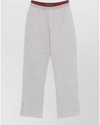 Gucci - Cotton Blend Straight Leg Track Pants - Lyst