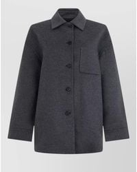 Prada - Cashmere Wool Felted Fitted Jacket - Lyst