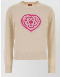 KENZO - Cotton Blend Sweater Crew Neck Long Sleeves - Lyst
