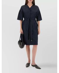 Max Mara - Cotton Knee-Length Dress - Lyst