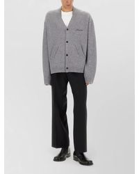 Acne Studios - V Neck Knit Cardigan Front Pockets - Lyst