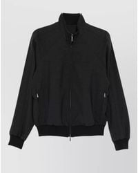Emporio Armani - Wool Blend Bomber Jacket - Lyst