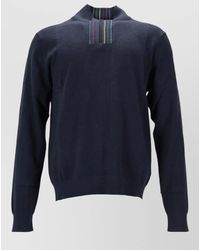 Paul Smith - Zip Neck Sweater Long Sleeves - Lyst
