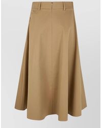 Semicouture - Cotton A-Line Skirt - Lyst