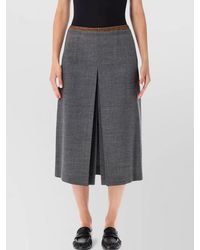 Prada - Front Pleated Pants Back Detail Pockets - Lyst