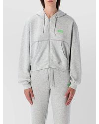 American Vintage - Casual Zip Hoodie With Drawstring And Pockets - Lyst