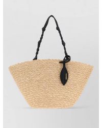 Jil Sander - Tangle Raffia Beach Bag - Lyst