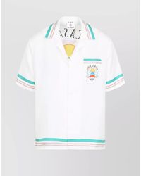 CASABLANCA - Silk Printed Shirt - Lyst