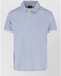 Paul Smith - Polo Collar Short Sleeves Striped Shirt - Lyst