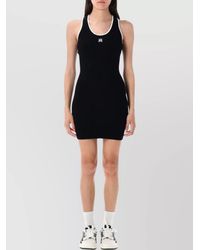 Amiri - Ribbed Sleeveless Scoop Neck Mini Dress - Lyst
