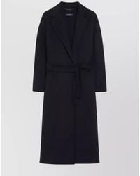 Max Mara - Waist Belted Long Length Coat - Lyst