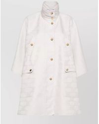 Max Mara - Jacquard High-Neck Cape - Lyst