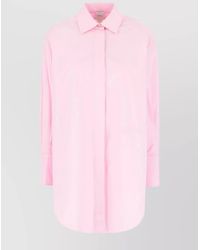 Patou - Cotton Poplin Short Shirt Dress - Lyst