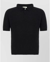 Ma'ry'ya - Bouclé Cotton Short-Sleeve Polo Shirt - Lyst