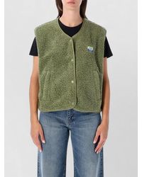 American Vintage - Shearling-Effect Cropped Gilet - Lyst