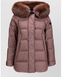 Peuterey - Down Hooded Quilted A-Line Coat - Lyst