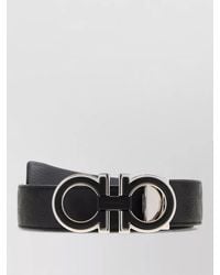 Ferragamo - Reversible Leather Belt Adjustable Length Design - Lyst