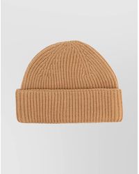 Maison Kitsuné - Wool Ribbed Beanie - Lyst