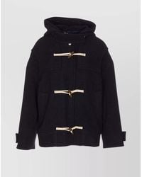 Circolo 1901 - Hooded Wool Blend Jacket And Pockets - Lyst