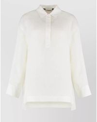 Max Mara - Varese Linen Shirt Collared Long Sleeves - Lyst
