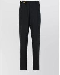 Versace - Virgin Wool Blend Tailored Trousers - Lyst