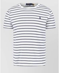 Polo Ralph Lauren - Crew Neck Striped Short Sleeve T Shirt - Lyst