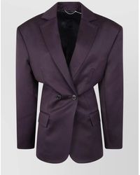 Magda Butrym - Wool Double-Breasted Fitted Blazer - Lyst