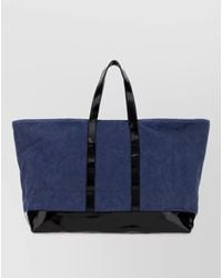 GIMAGUAS - Canvas And Leather Tote Bag - Lyst