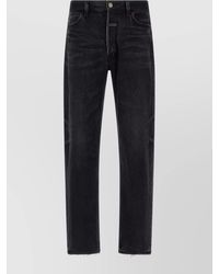 Fear Of God - 5 Pocket Denim With Belt Loops And Frayed Hem - Lyst