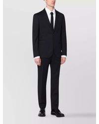 Tagliatore - Wool Suit With Notch Lapel And Flap Pockets - Lyst