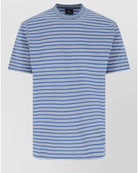 Paul Smith - Striped Cotton Crew Neck Short-Sleeve T-Shirt - Lyst