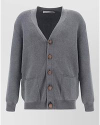 Golden Goose - Cotton V-Neck Long-Sleeve Cardigan - Lyst