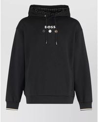 BOSS - Hooded Sweatshirt Made Of Terry Cotton - Lyst