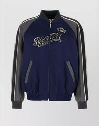 Marni - Satin Bomber Jacket Featuring Contrast Sleeves - Lyst