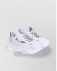 Philippe Model - Low Top Leather And Fabric Sneakers - Lyst