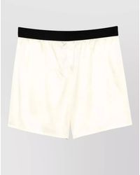Tom Ford - Silk Elasticated Waist Knee-Length Shorts - Lyst