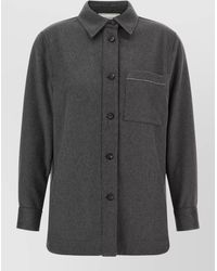 Peserico - Virgin Wool Overshirt Jacket - Lyst