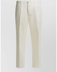 Briglia 1949 - Trousers Belt Loops Back Pockets Front Pleats - Lyst