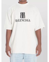 Balenciaga - Nano Bb Logo Dry Jersey Medium Fit T-Shirt - Lyst