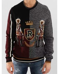 Dolce & Gabbana - King Knight Monkey Cashmere Wool Sweater - Lyst