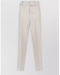 Lardini - Pleated Front Trousers Belt Loops Pockets - Lyst