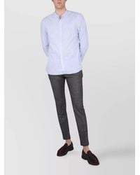 Aspesi - Regular-Fit Mandarin-Collar Cotton Shirt - Lyst