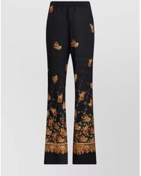 Etro - Silk Paisley-Print Mid-Rise Straight-Leg Ankle-Length Trousers - Lyst