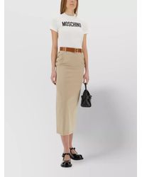 Moschino - Virgin Wool High-Rise Maxi Skirt - Lyst