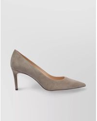 Stuart Weitzman - Pointed Toe Suede Stiletto Heel Pumps - Lyst