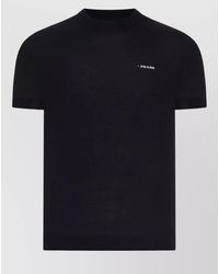 Prada - Crew Neck T Shirt Short Sleeves - Lyst