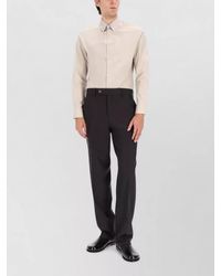 Fendi - Cotton Shirt Regular Fit Button Collar - Lyst