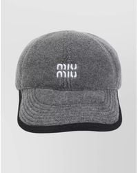 Miu Miu - Flannel Baseball Cap - Lyst