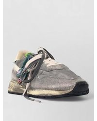 Autry - Mesh And Suede Low-Top Sneakers - Lyst