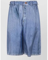 Pierre Louis Mascia - Silk Knee-Length Shorts - Lyst